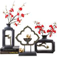 New Chinese style modern Zen tea room living room porch wine cabinet home soft decoration